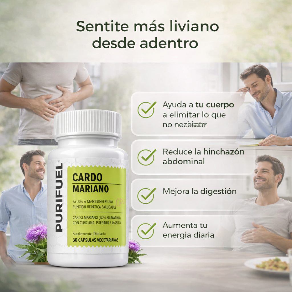 Purifuel™ Cardo Mariano Desintoxicación del Hígado y Limpieza de Colon