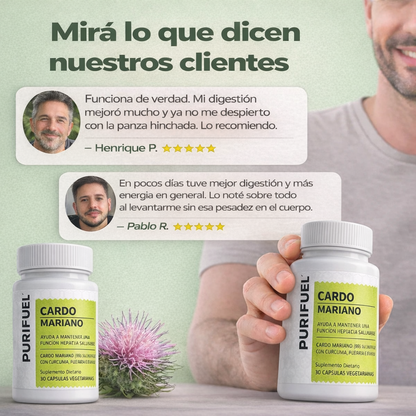 Purifuel™ Cardo Mariano Desintoxicación del Hígado y Limpieza de Colon