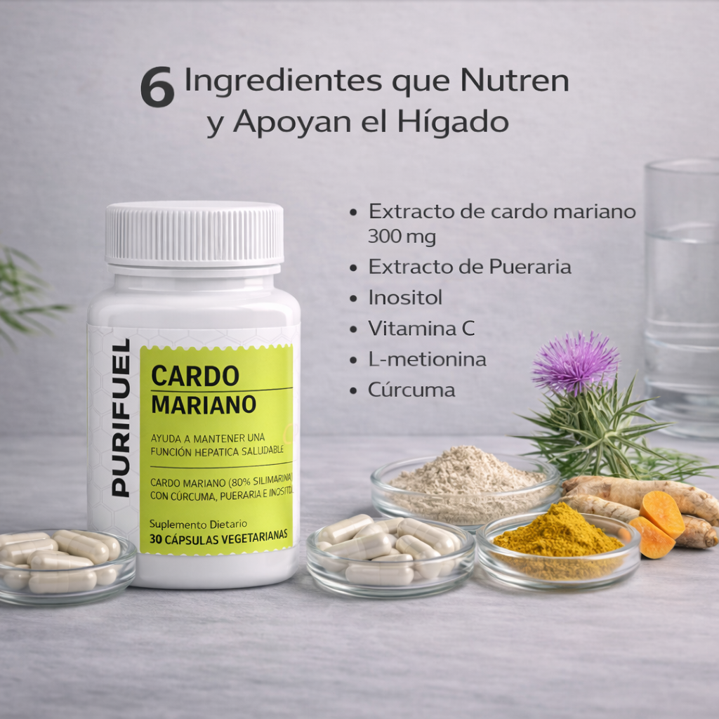 Purifuel™ Cardo Mariano Desintoxicación del Hígado y Limpieza de Colon