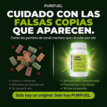 Purifuel™ Cardo Mariano Desintoxicación del Hígado y Limpieza de Colon